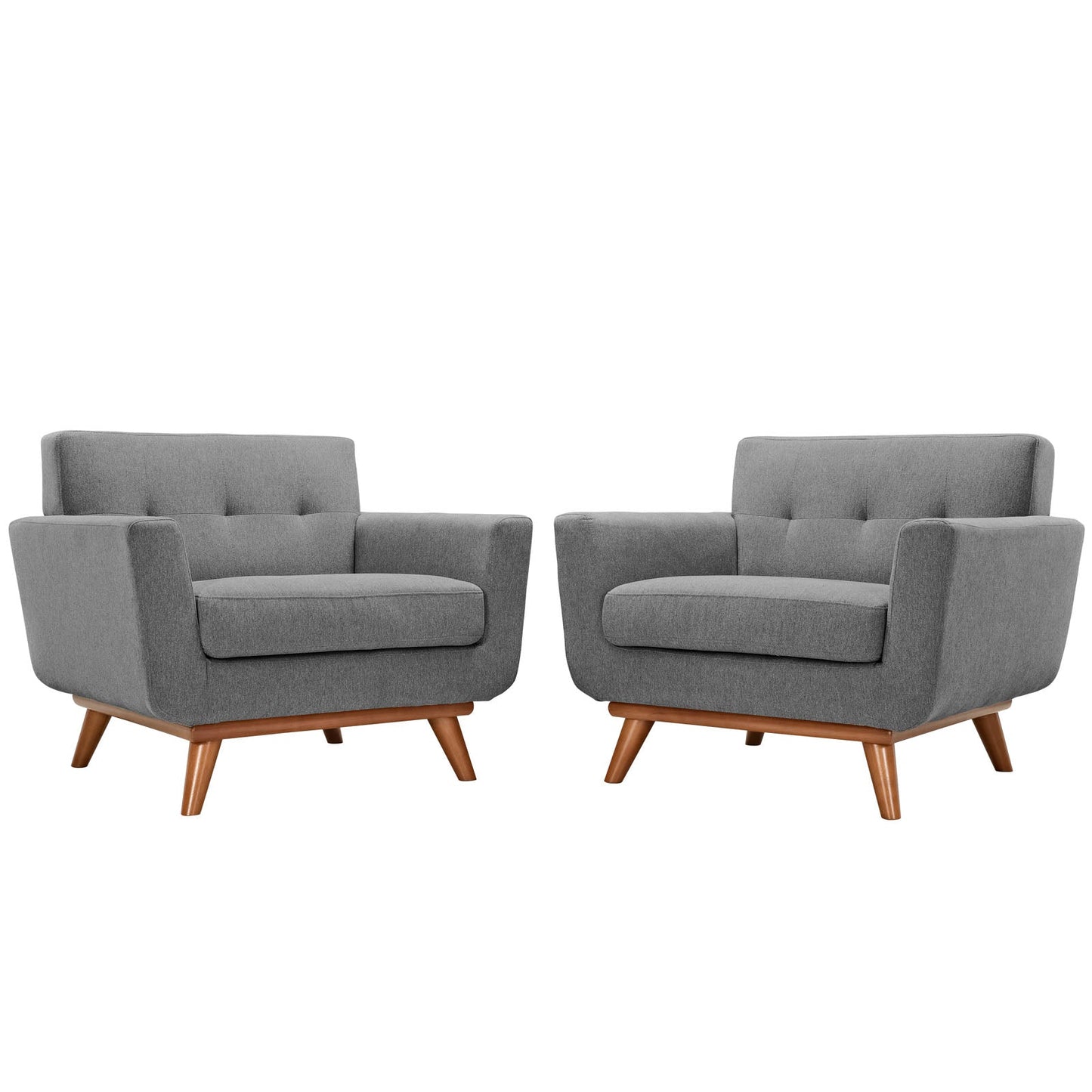 Engage Armchair Wood Set of 2 Expectation Gray EEI-1284-GRY