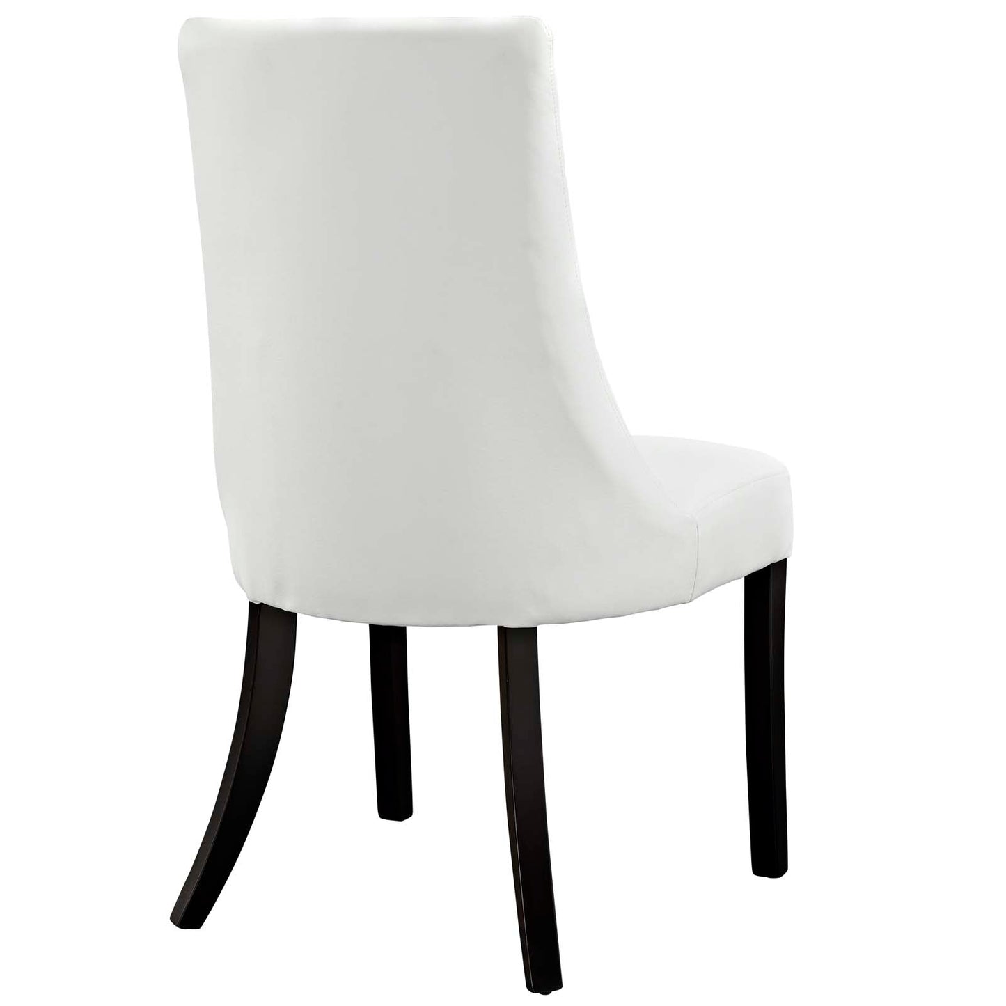 Noblesse Dining Chair Vinyl Set of 2 White EEI-1298-WHI