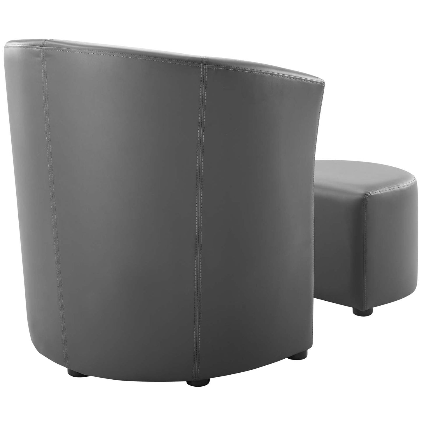 Divulge Armchair and Ottoman Gray EEI-1407-GRY