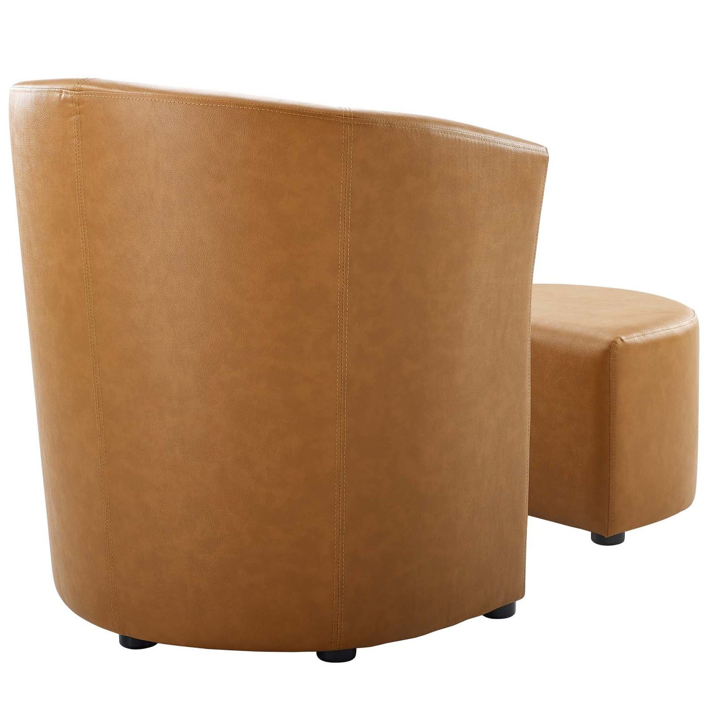 Divulge Armchair and Ottoman Tan EEI-1407-TAN