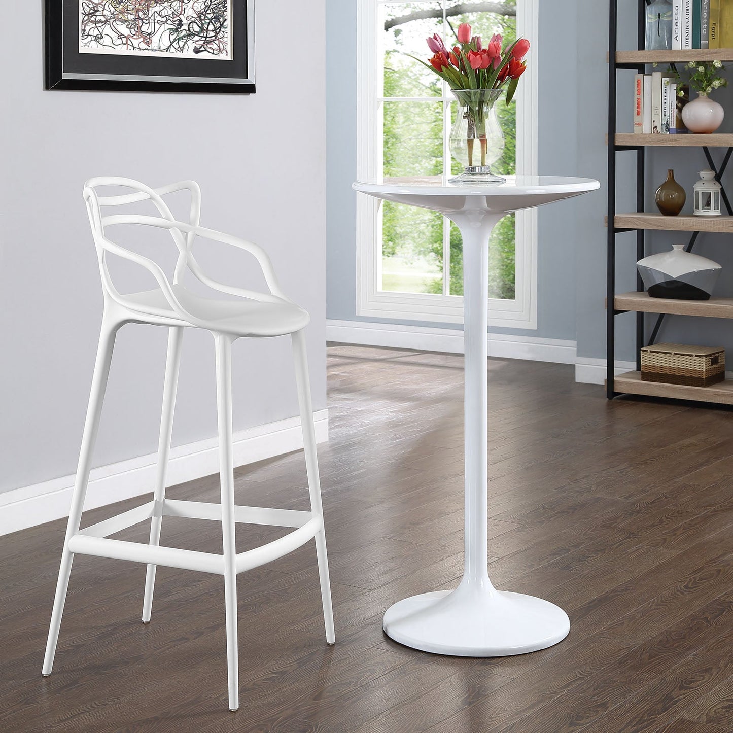 Entangled Bar Stool White EEI-1460-WHI