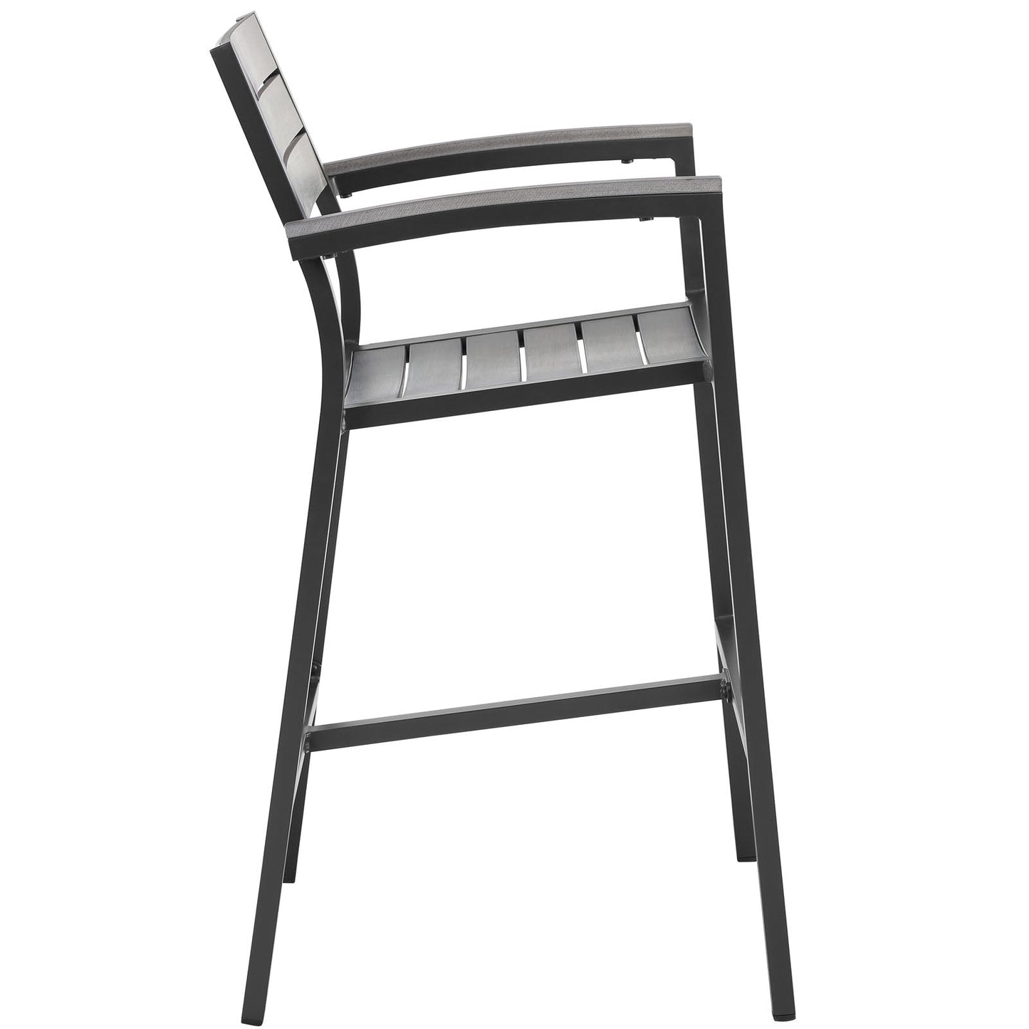 Maine Outdoor Patio Bar Stool Brown Gray EEI-1510-BRN-GRY