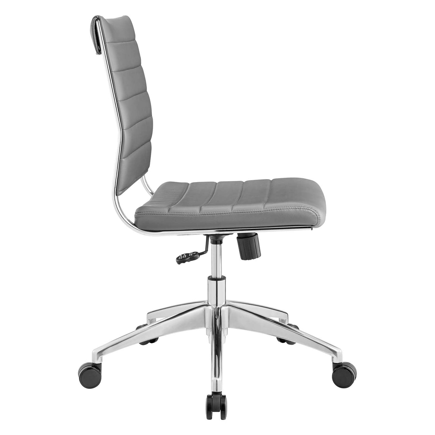 Jive Armless Mid Back Office Chair Gray EEI-1525-GRY