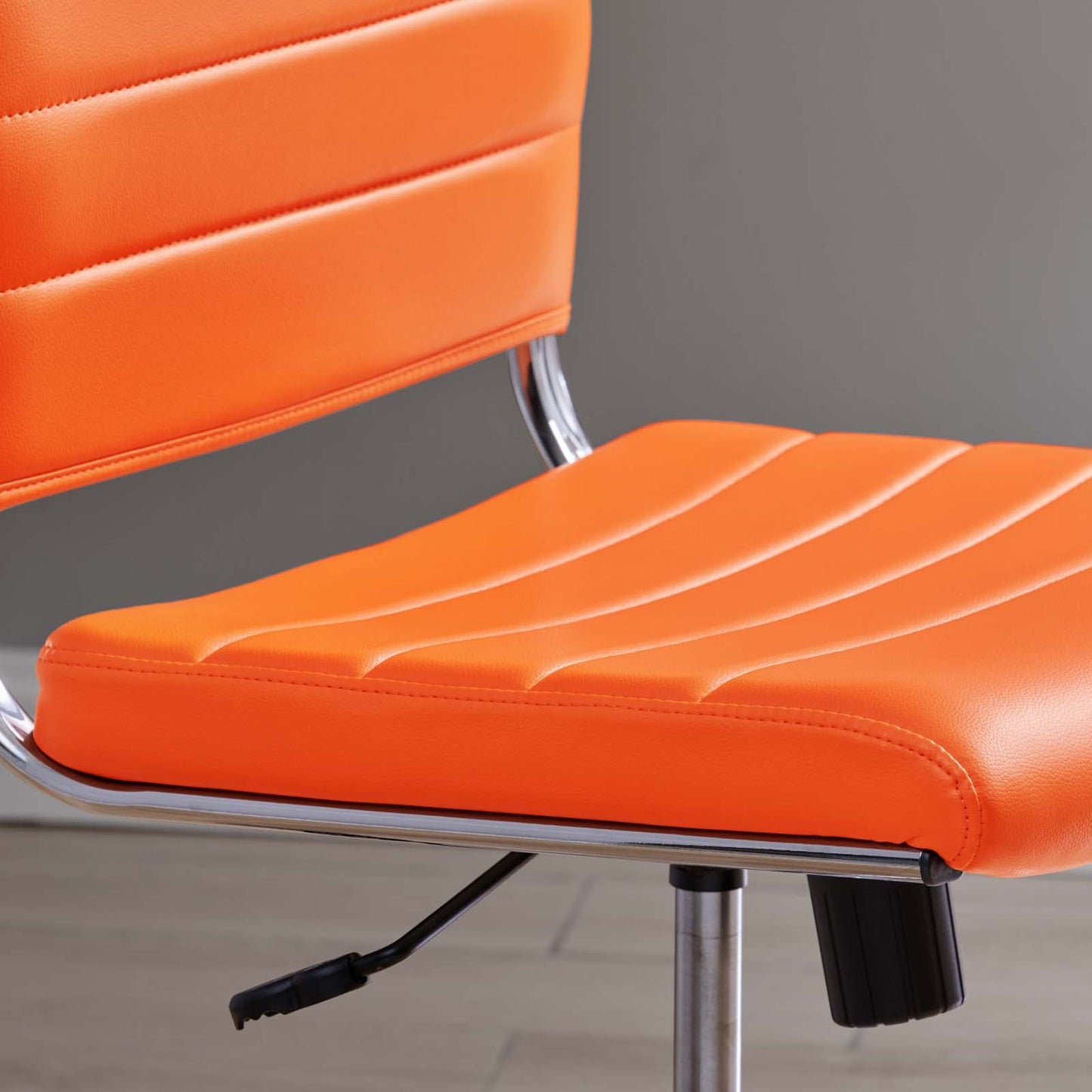 Jive Armless Mid Back Office Chair Orange EEI-1525-ORA