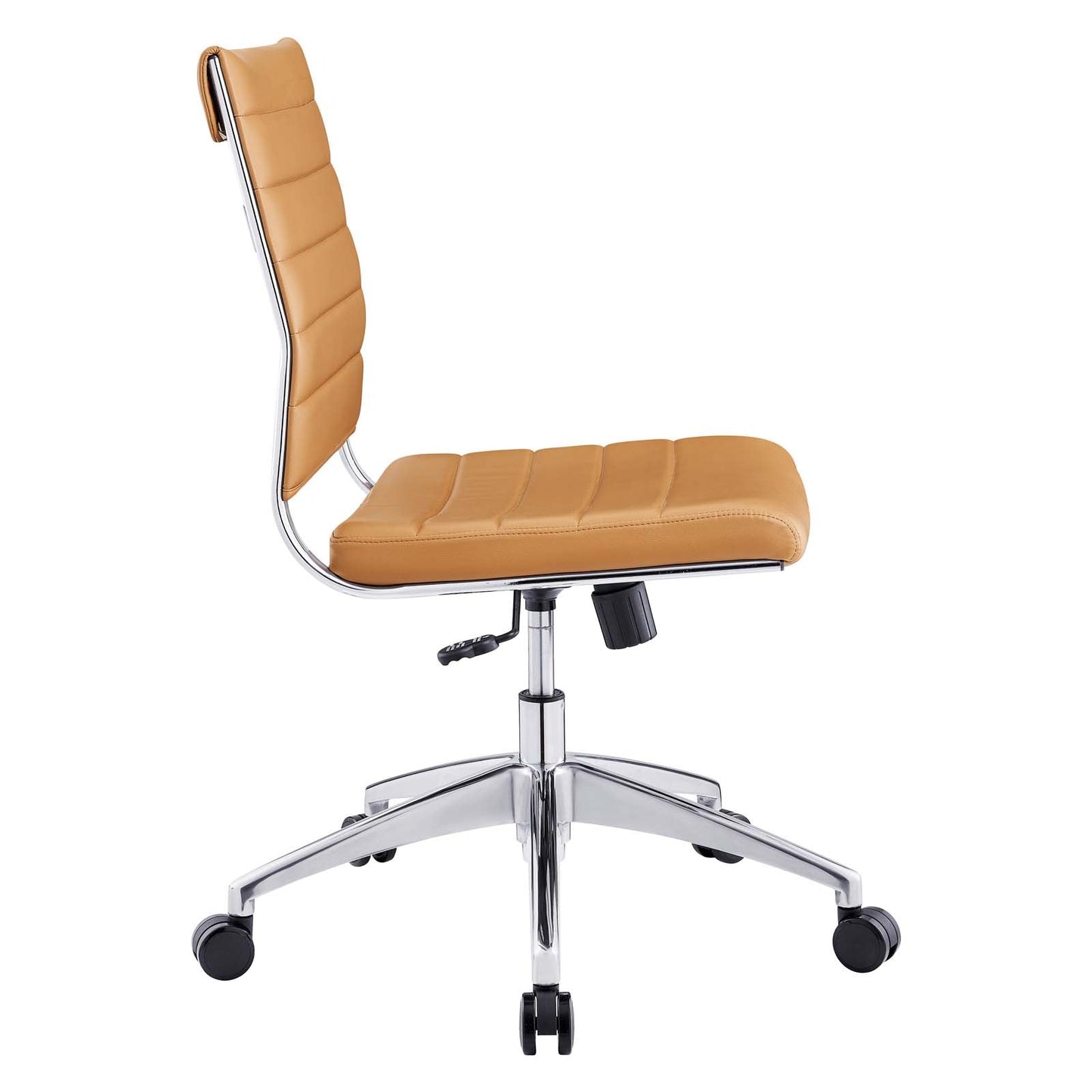 Jive Armless Mid Back Office Chair Tan EEI-1525-TAN