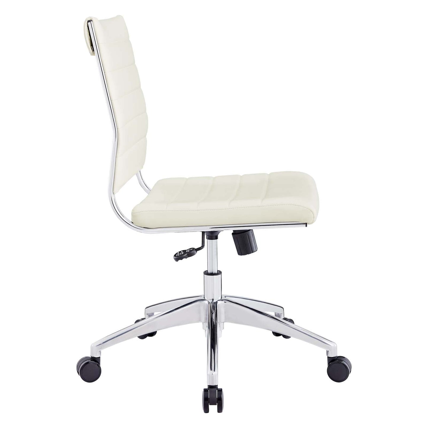 Jive Armless Mid Back Office Chair White EEI-1525-WHI