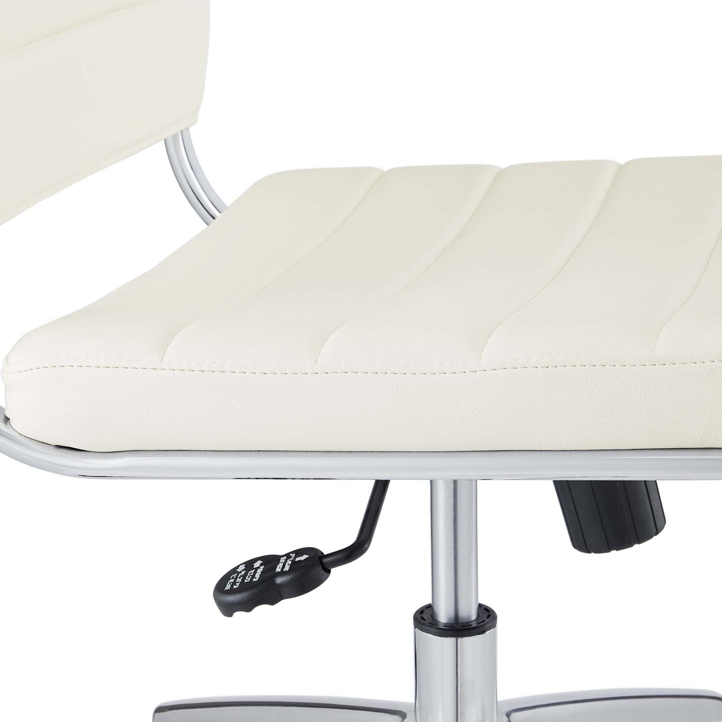 Jive Armless Mid Back Office Chair White EEI-1525-WHI