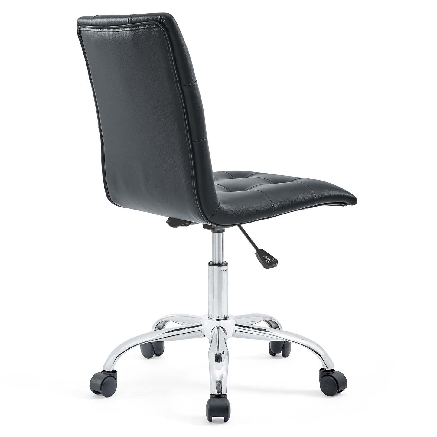 Prim Armless Mid Back Office Chair Black EEI-1533-BLK