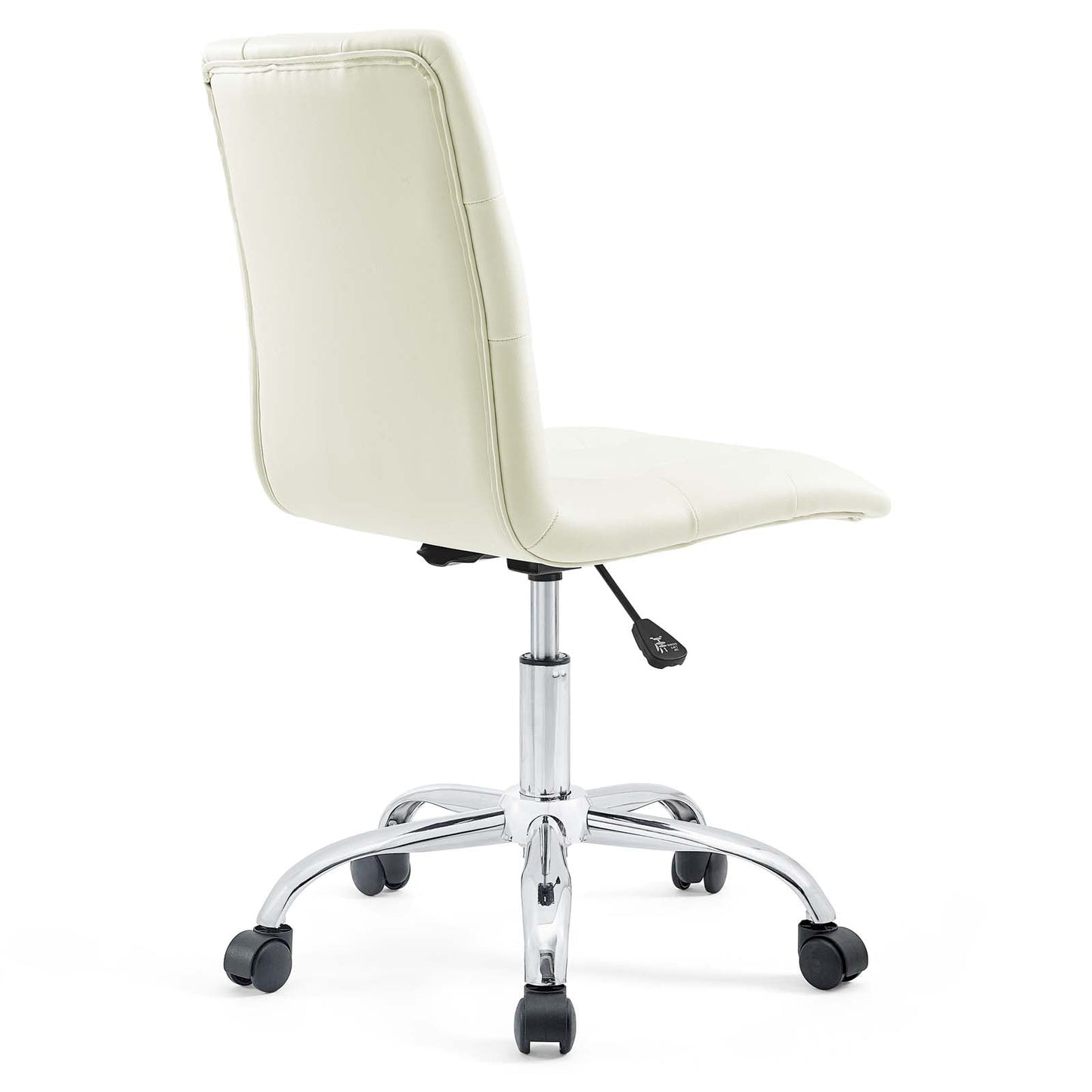 Prim Armless Mid Back Office Chair White EEI-1533-WHI