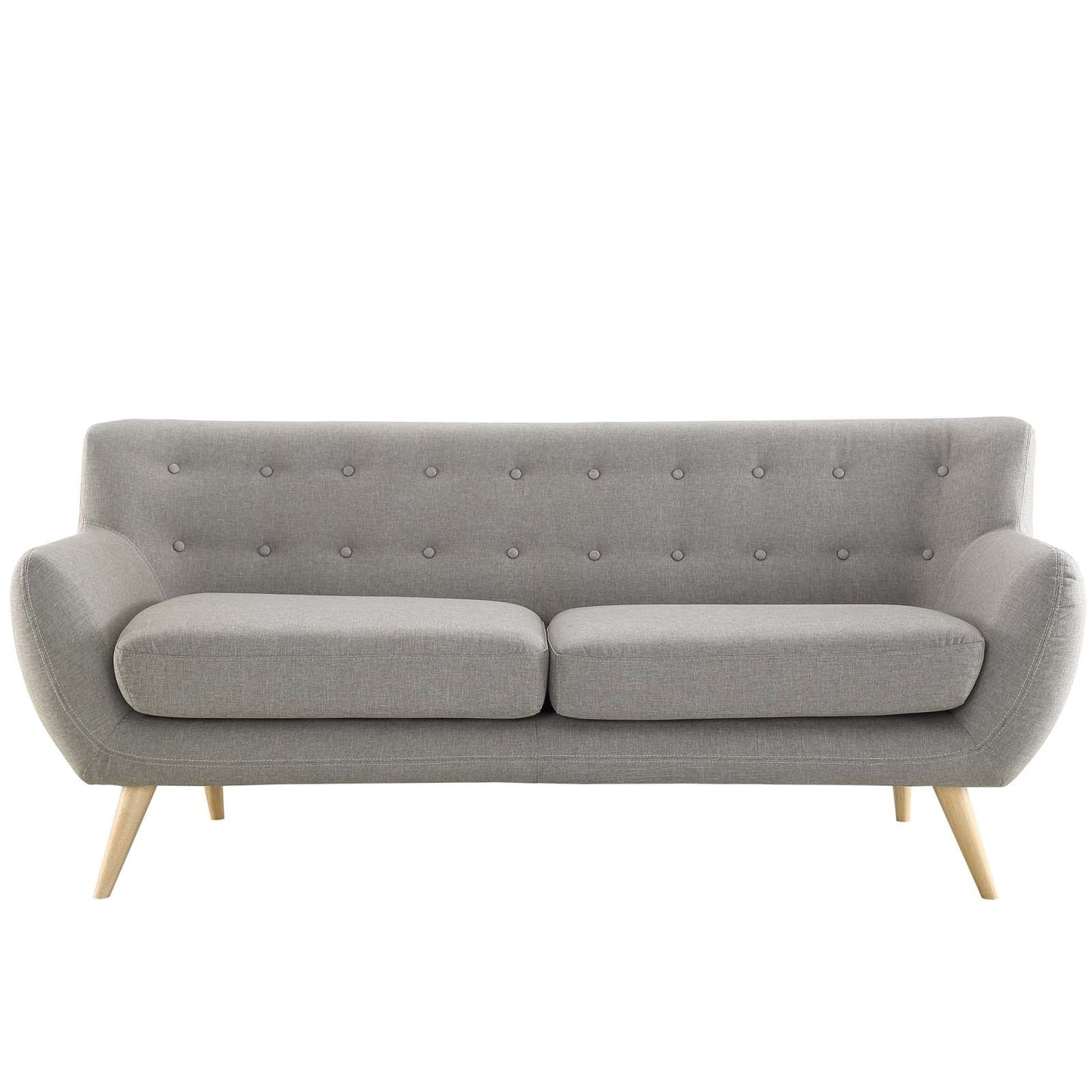 Remark Upholstered Fabric Sofa Light Gray EEI-1633-LGR