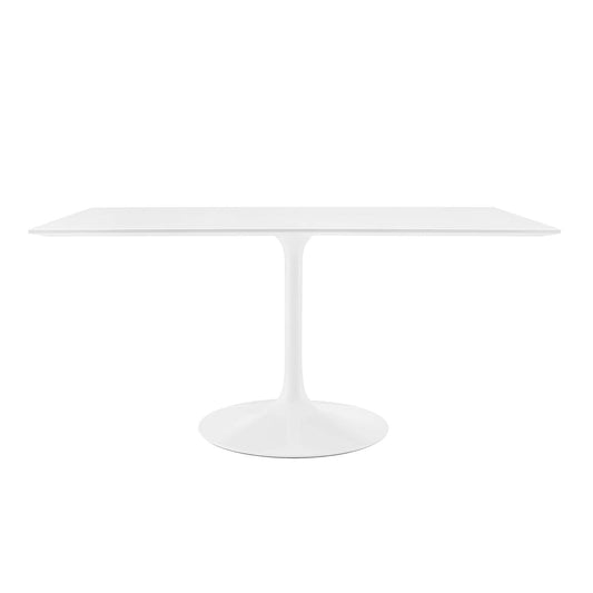 Lippa 60" Rectangle Wood Dining Table White EEI-1656-WHI