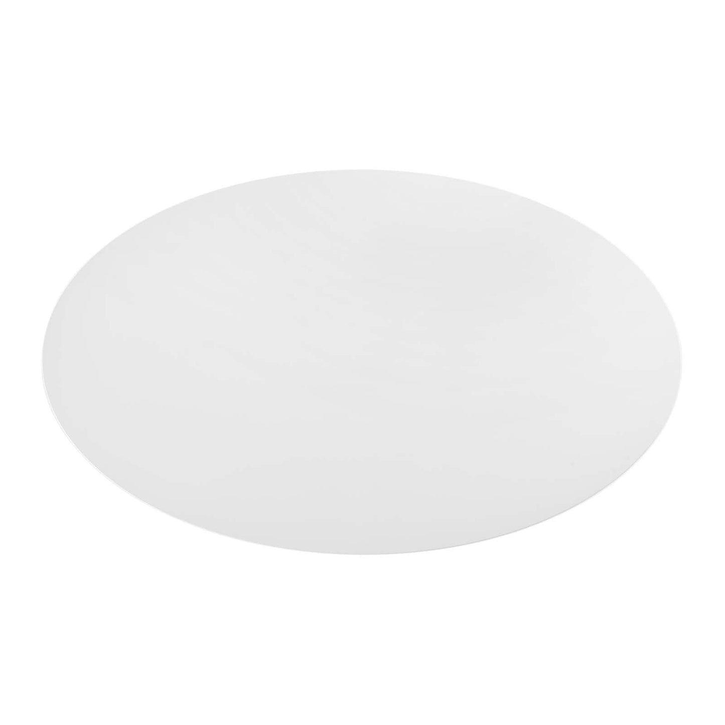 Lippa 78" Oval Wood Top Dining Table White EEI-1657-WHI