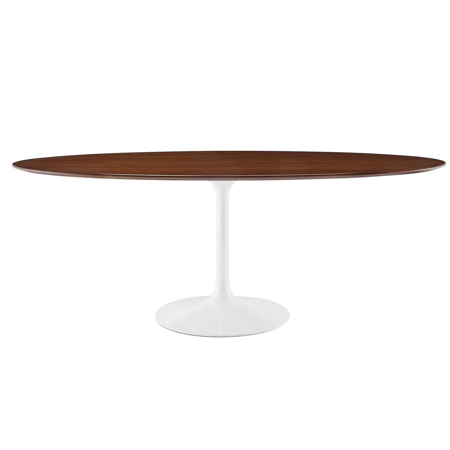 Lippa 78" Oval Wood Dining Table Walnut EEI-1661-WAL