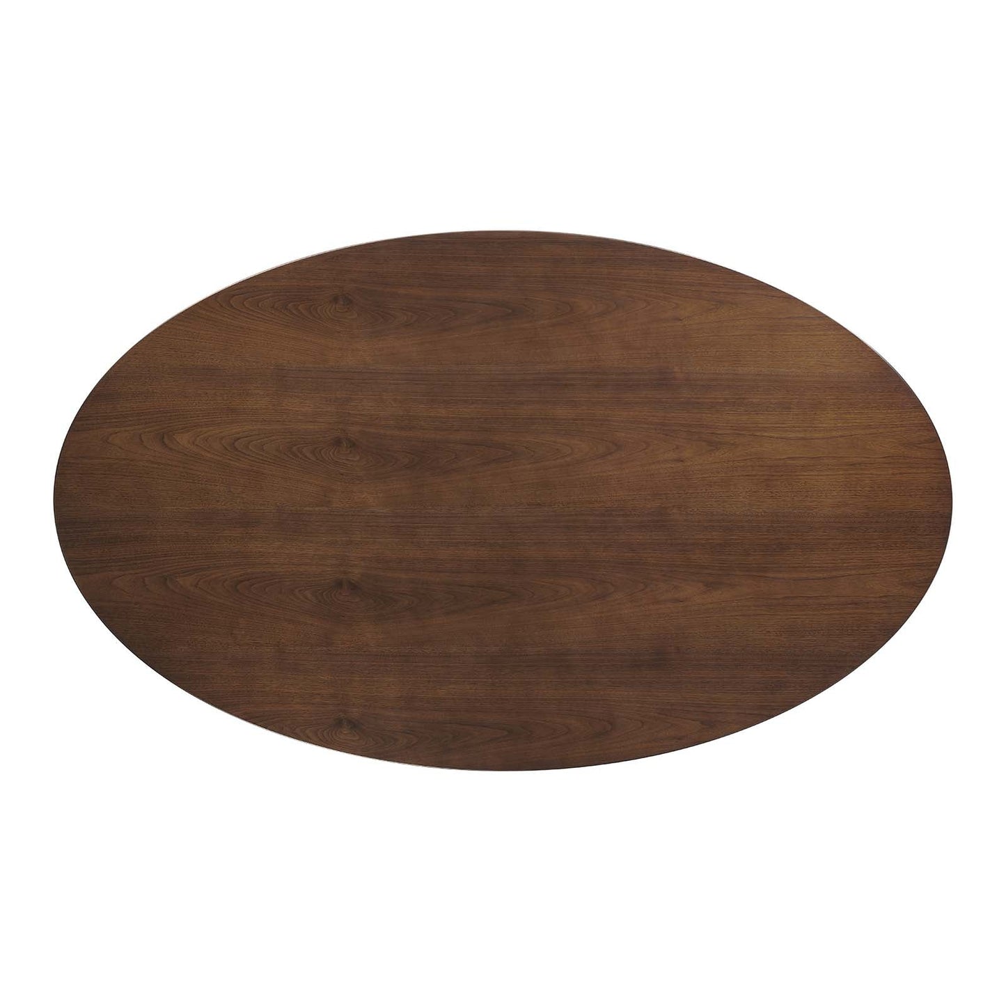 Lippa 78" Oval Wood Dining Table Walnut EEI-1661-WAL