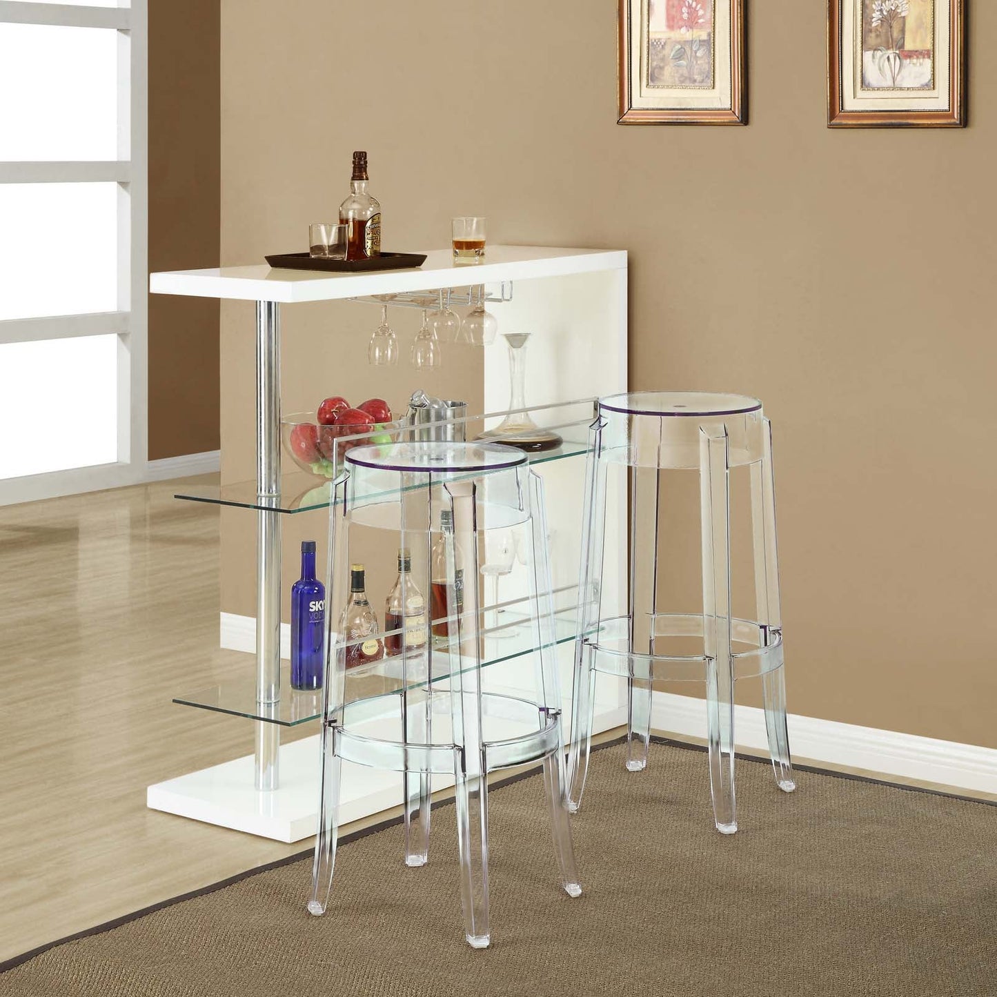 Casper Bar Stool Clear EEI-170-CLR