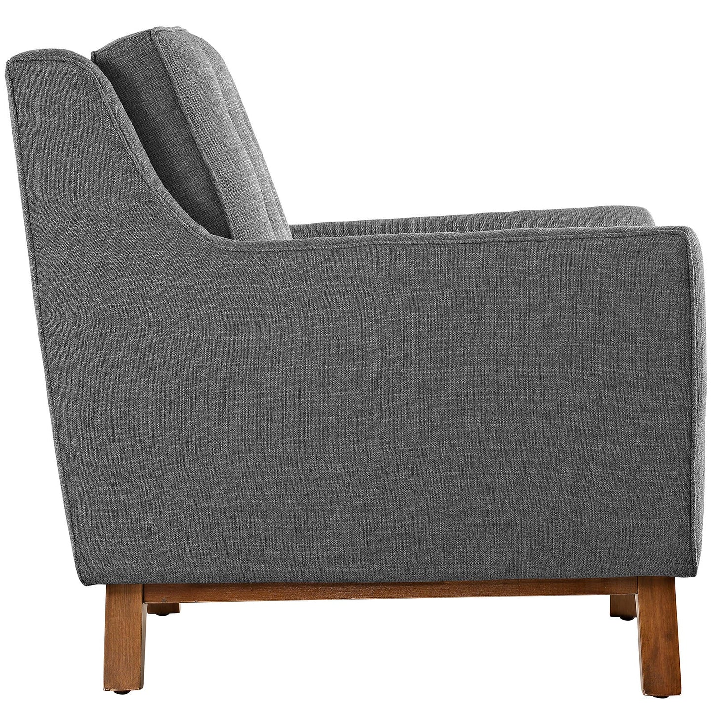 Beguile Upholstered Fabric Armchair Gray EEI-1798-DOR