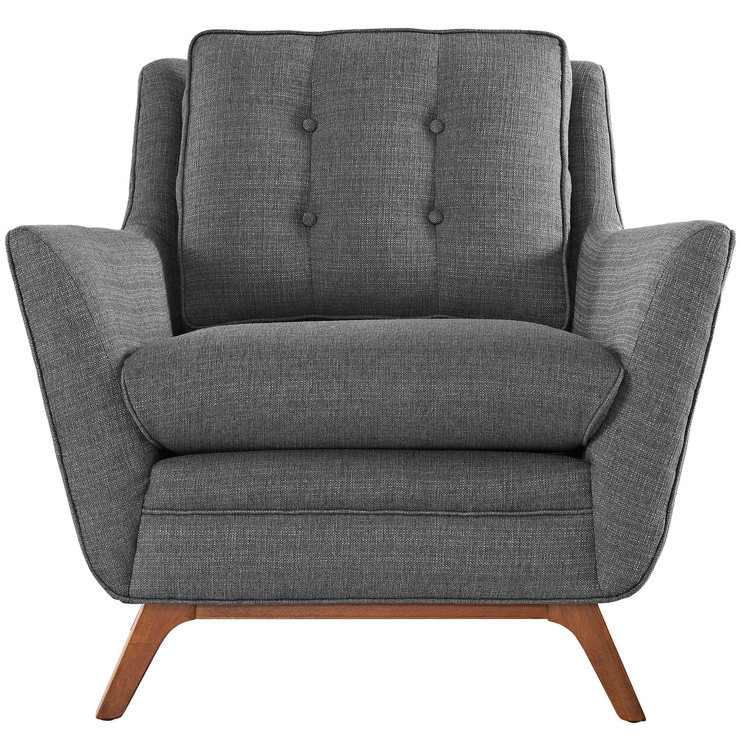 Beguile Upholstered Fabric Armchair Gray EEI-1798-DOR