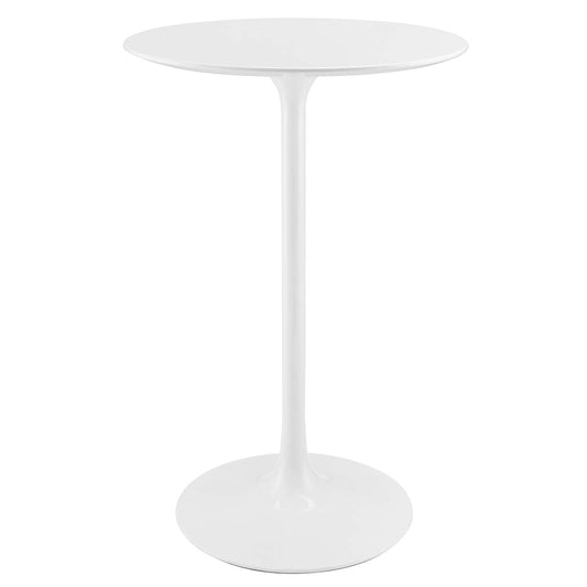 Lippa 28" Round Bar Table White EEI-1825-WHI