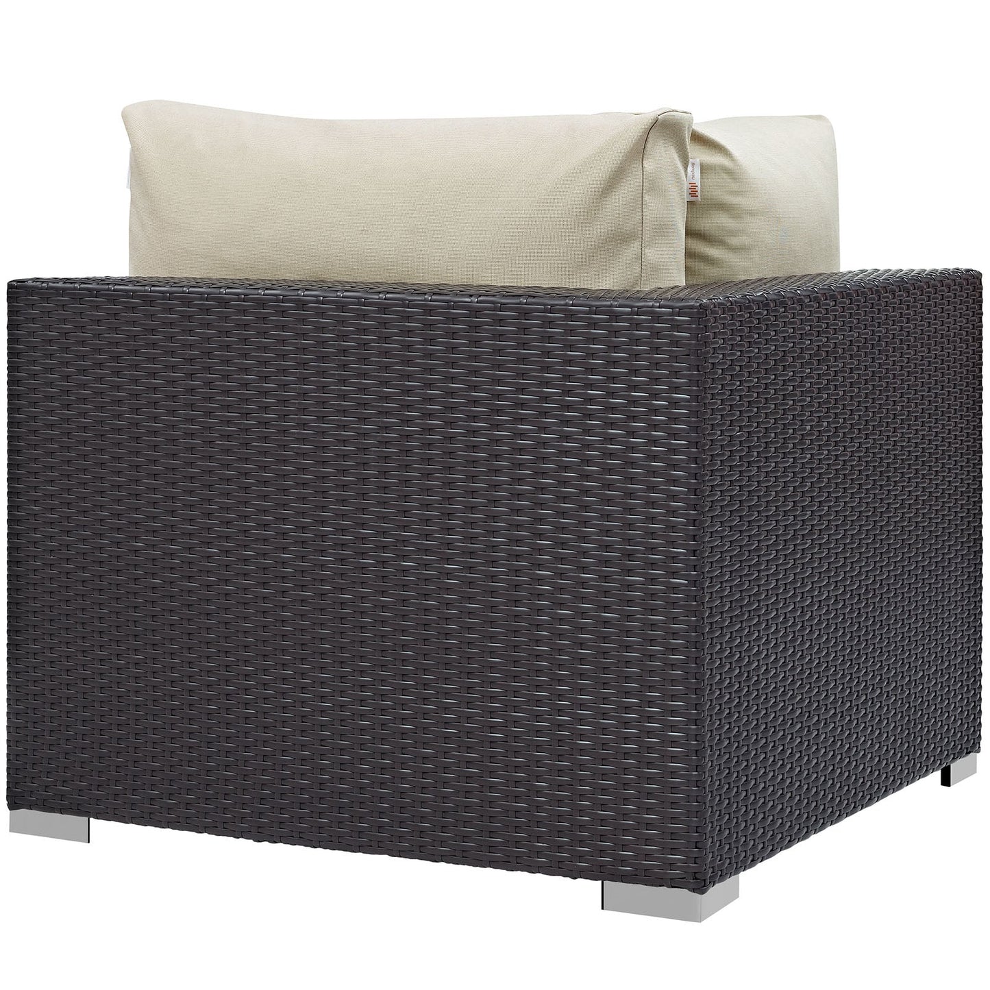 Convene Outdoor Patio Corner Espresso Beige EEI-1840-EXP-BEI