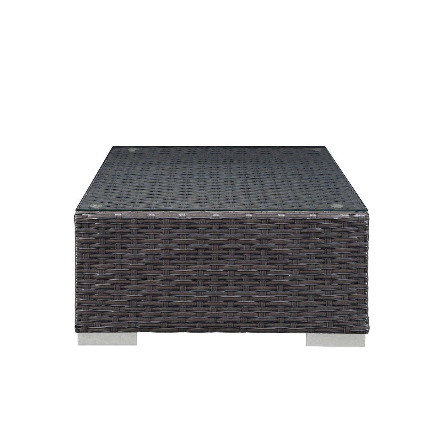 Sojourn Outdoor Patio Sunbrella® Ottoman Canvas Navy EEI-1855-CHC-NAV