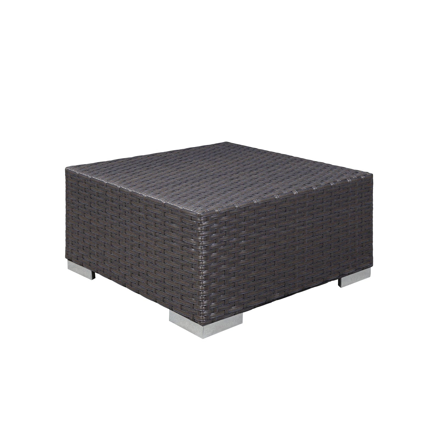 Sojourn Outdoor Patio Sunbrella® Ottoman Canvas Navy EEI-1855-CHC-NAV