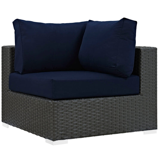 Sojourn Outdoor Patio Sunbrella® Corner Canvas Navy EEI-1856-CHC-NAV