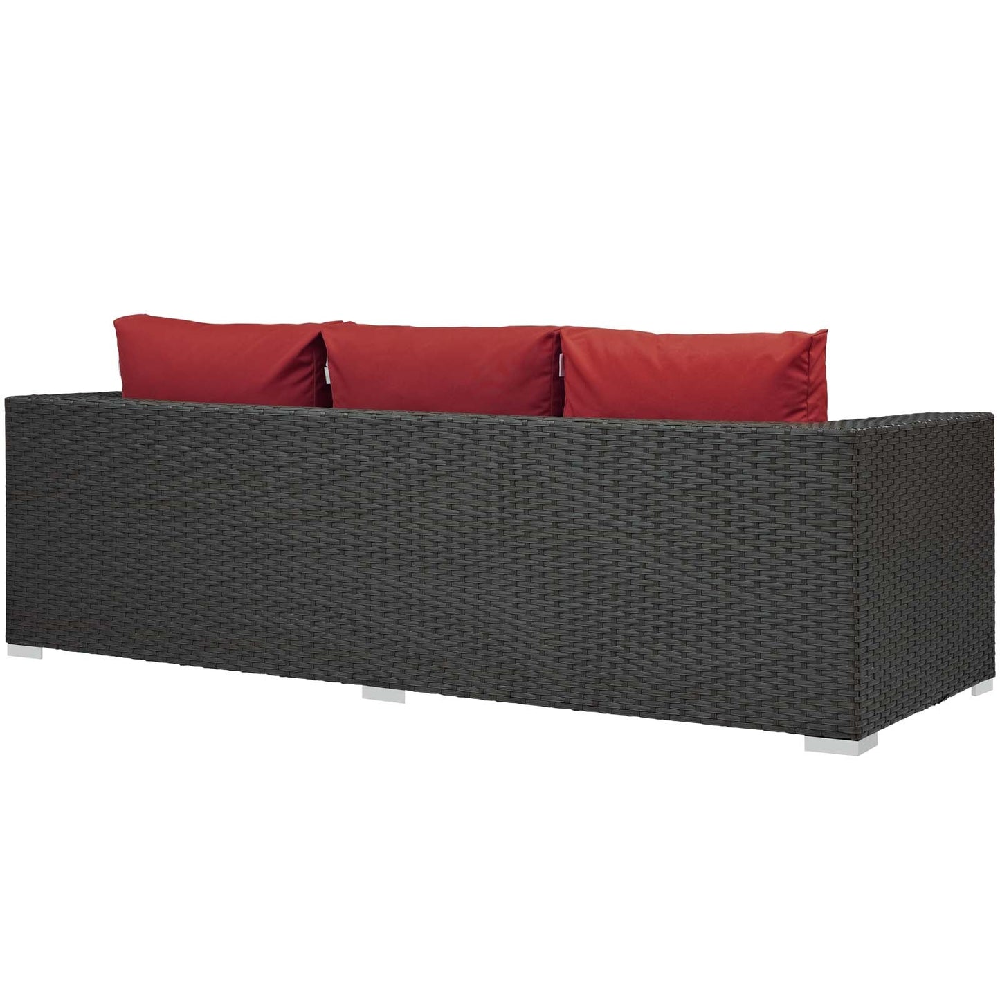 Sojourn Outdoor Patio Sunbrella® Sofa Canvas Red EEI-1860-CHC-RED