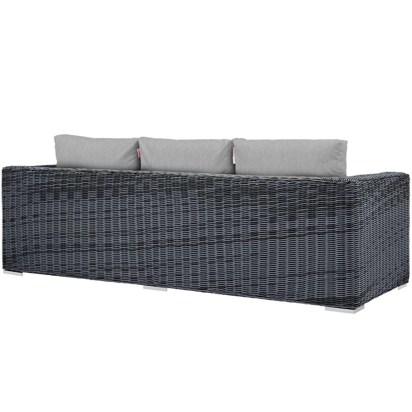 Summon Outdoor Patio Sunbrella® Sofa Canvas Gray EEI-1874-GRY-GRY