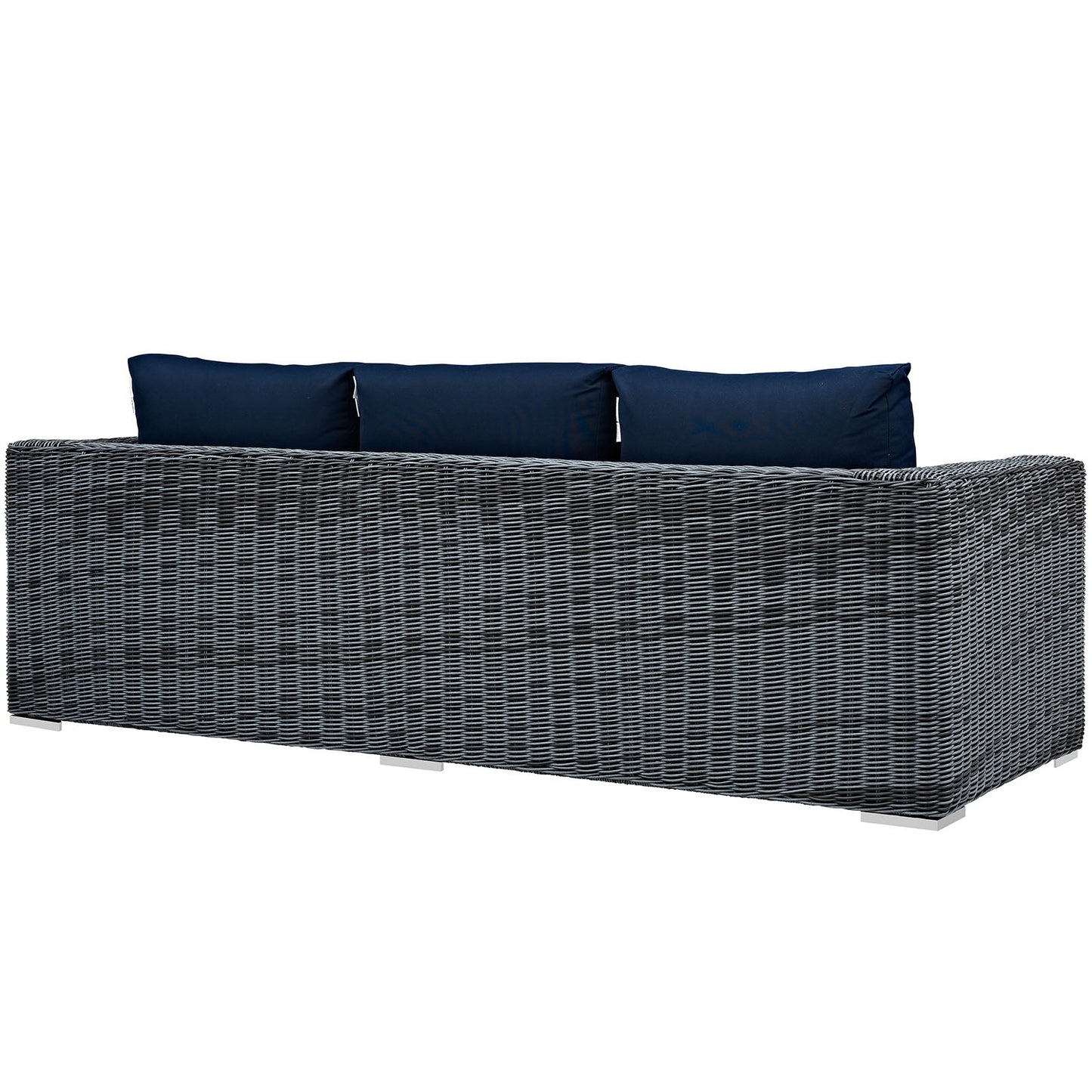 Summon Outdoor Patio Sunbrella® Sofa Canvas Navy EEI-1874-GRY-NAV