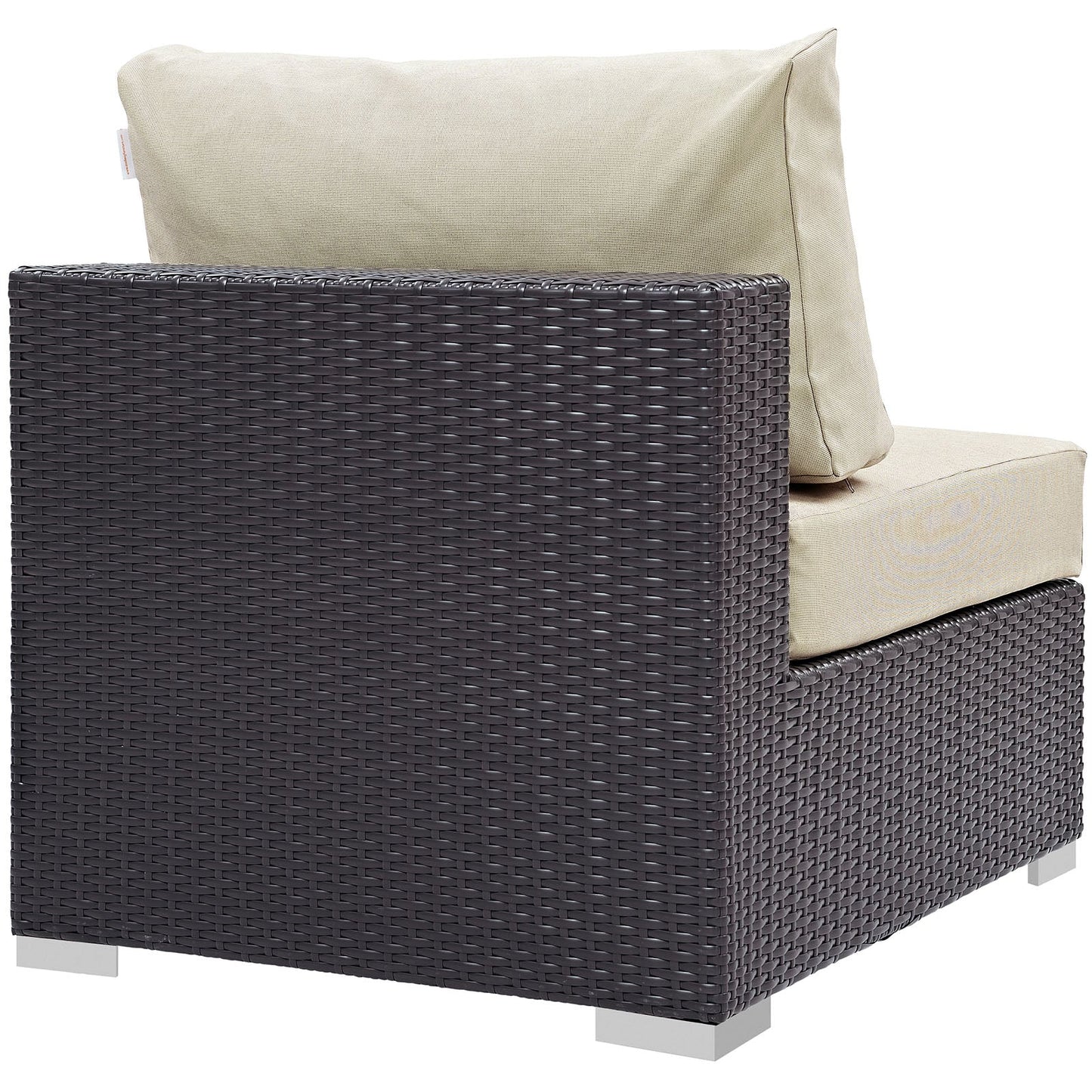 Convene Outdoor Patio Armless Espresso Beige EEI-1910-EXP-BEI