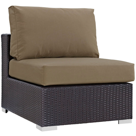 Convene Outdoor Patio Armless Espresso Mocha EEI-1910-EXP-MOC