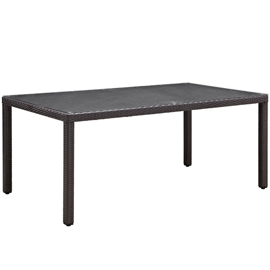 Convene 70" Outdoor Patio Dining Table Espresso EEI-1919-EXP