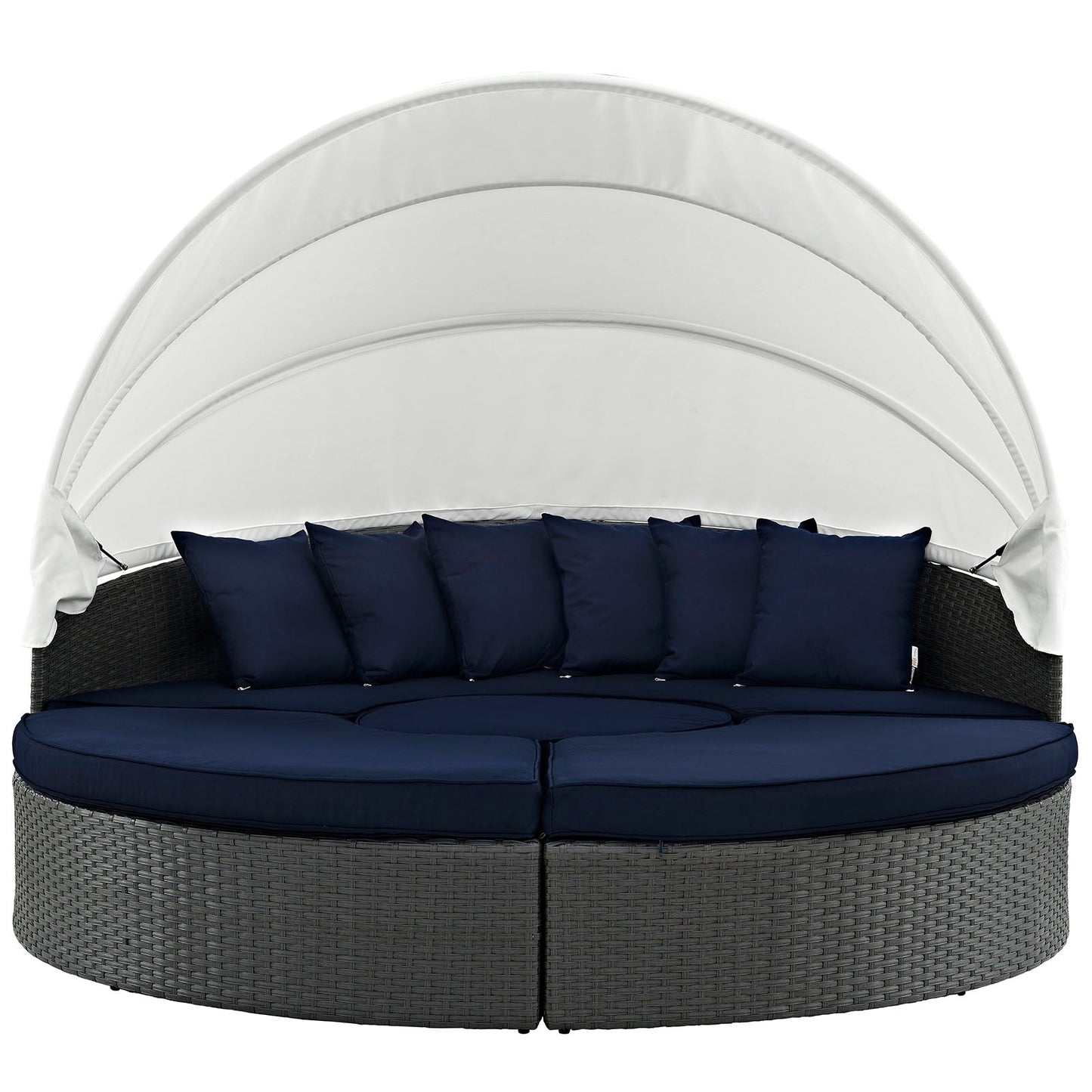 Sojourn Outdoor Patio Sunbrella® Daybed Canvas Navy EEI-1986-CHC-NAV-SET