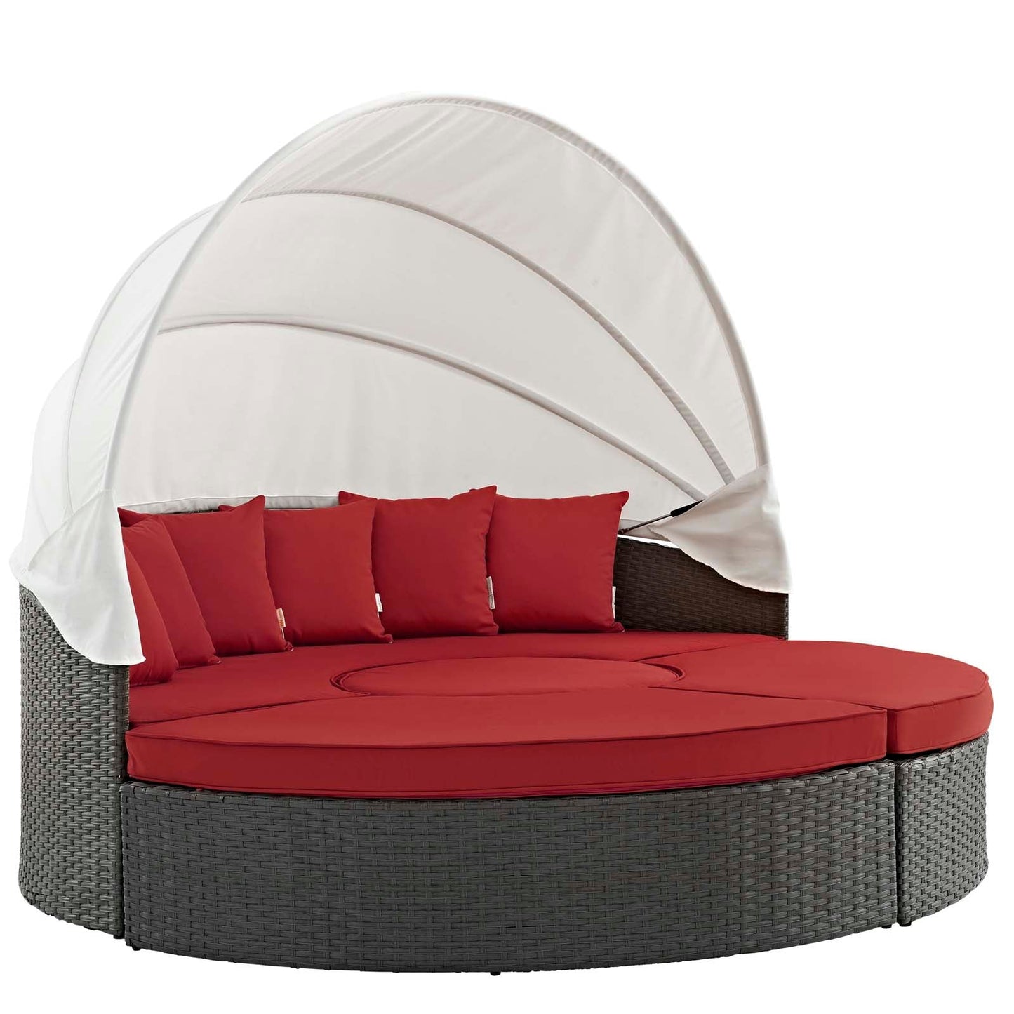 Sojourn Outdoor Patio Sunbrella® Daybed Canvas Red EEI-1986-CHC-RED