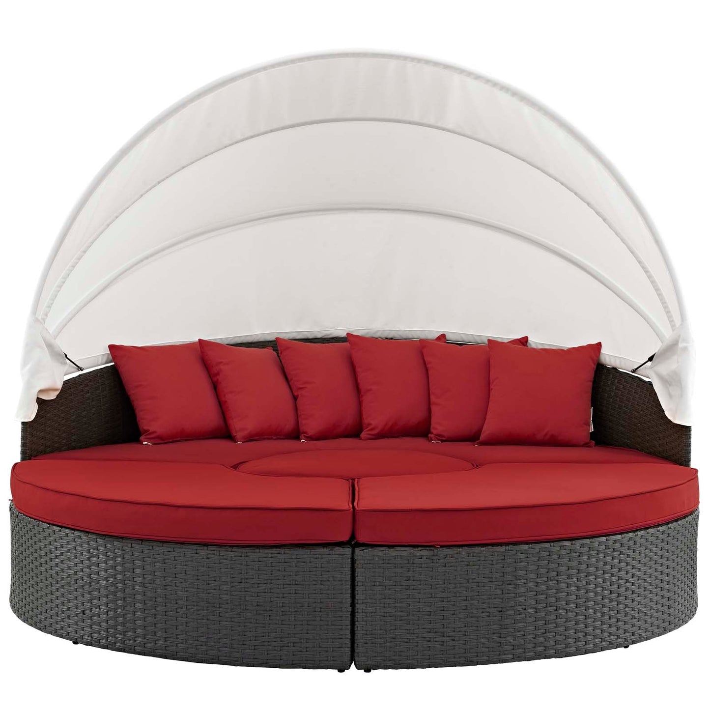 Sojourn Outdoor Patio Sunbrella® Daybed Canvas Red EEI-1986-CHC-RED