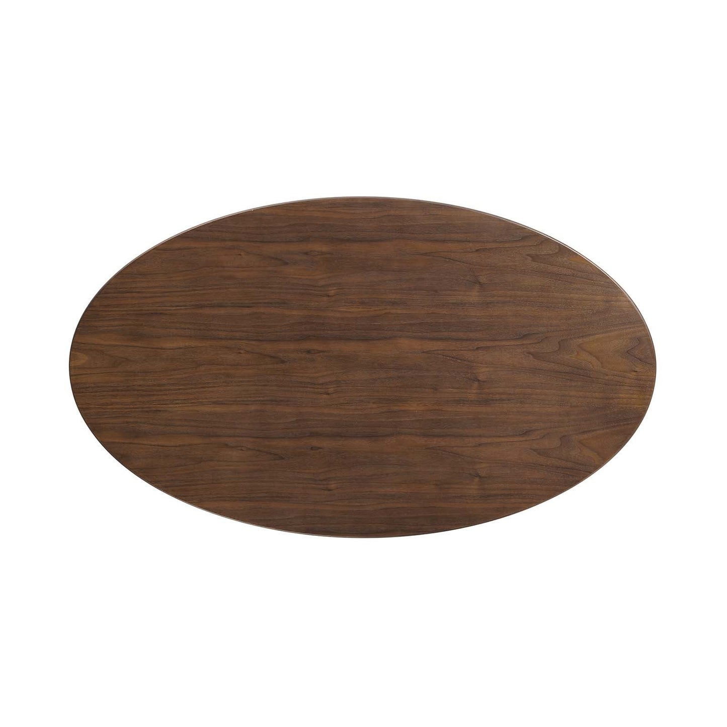 Lippa 48" Oval Wood Grain Dining Table Walnut EEI-2019-WAL