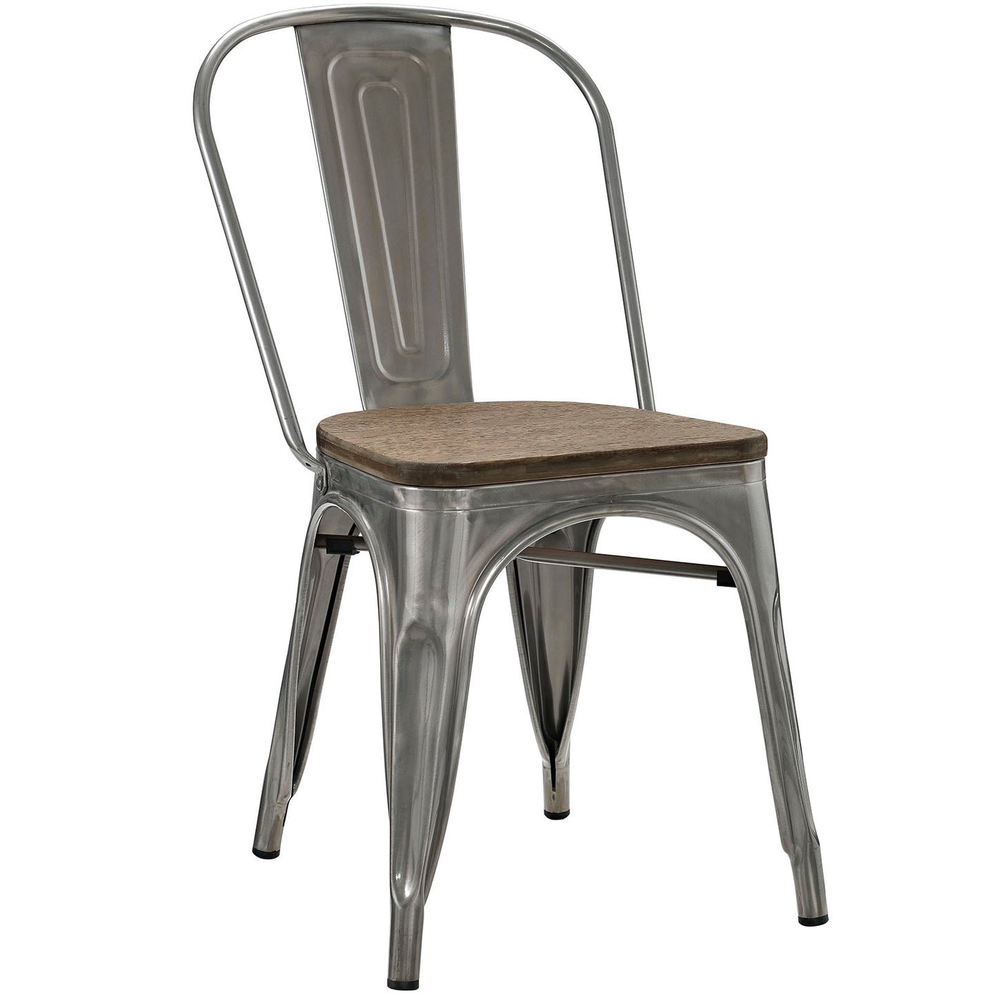 Promenade Bamboo Side Chair GunMetal EEI-2028-GME