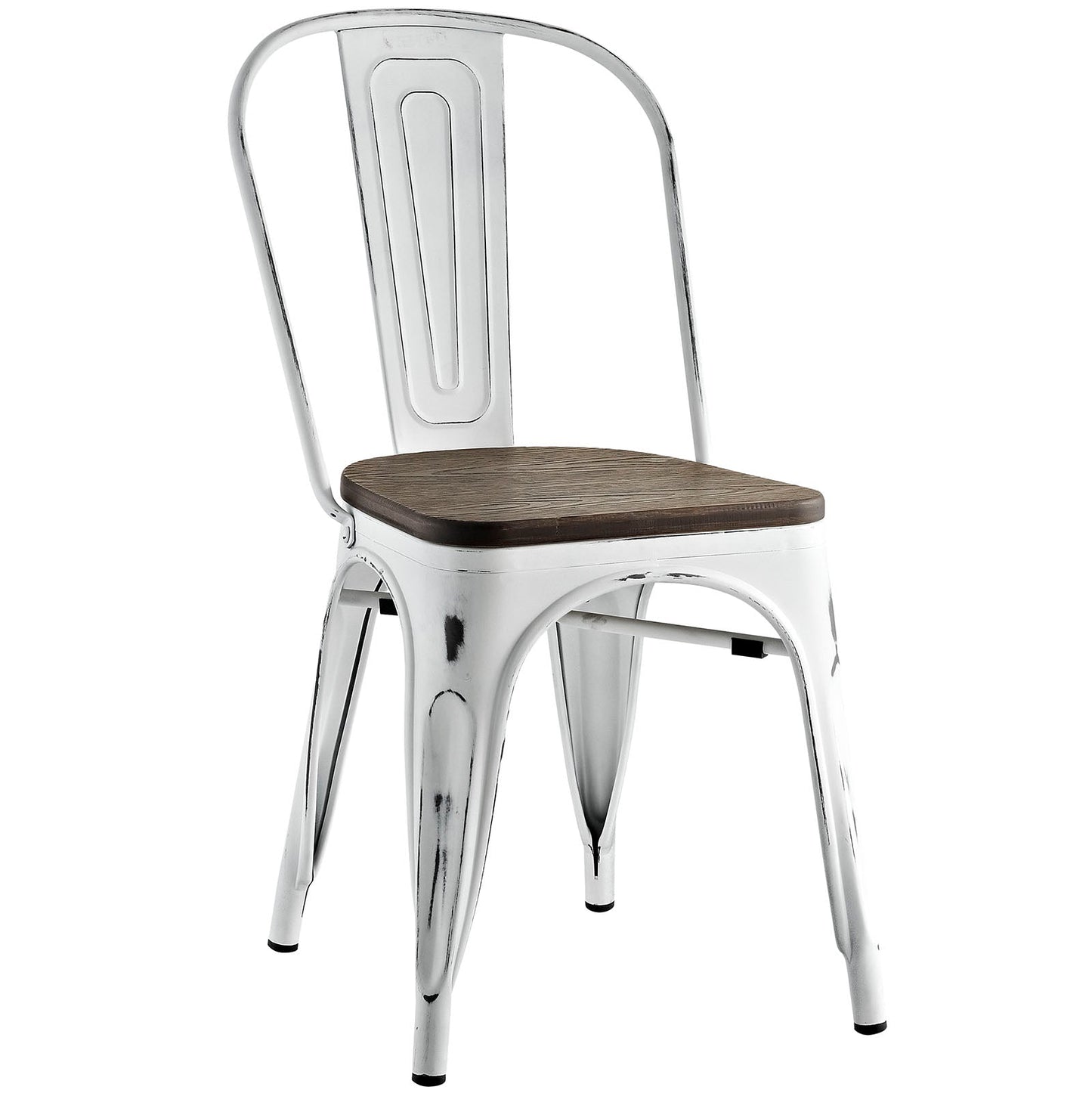 Promenade Bamboo Side Chair White EEI-2028-WHI