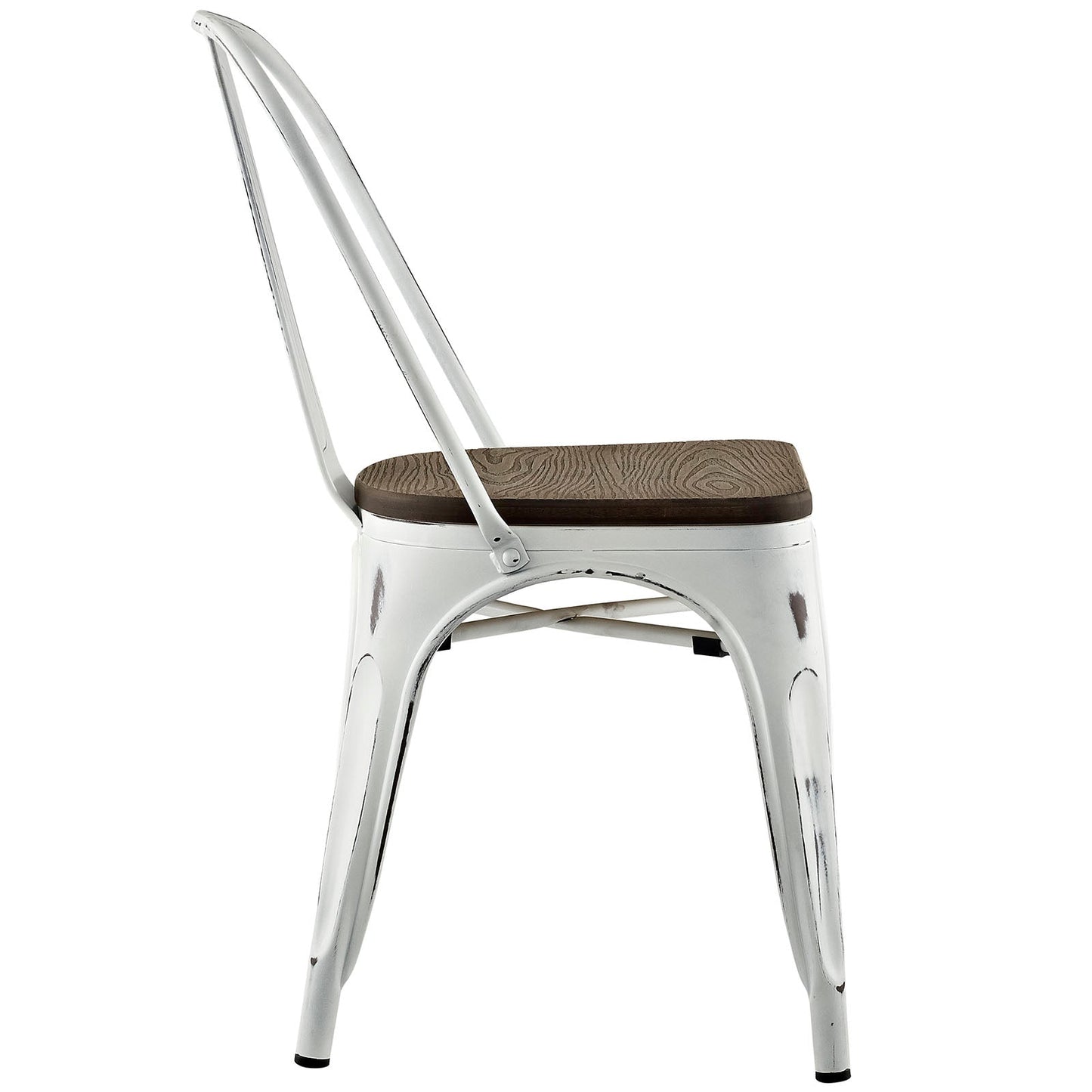 Promenade Bamboo Side Chair White EEI-2028-WHI