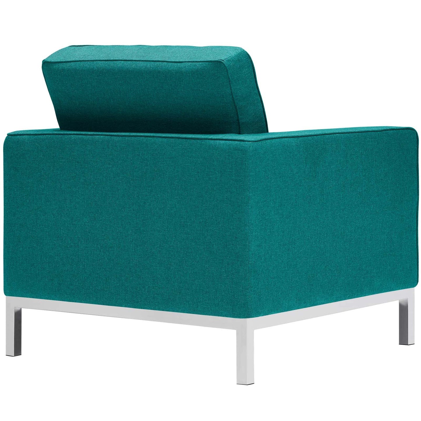 Loft Upholstered Fabric Armchair Teal EEI-2050-TEA