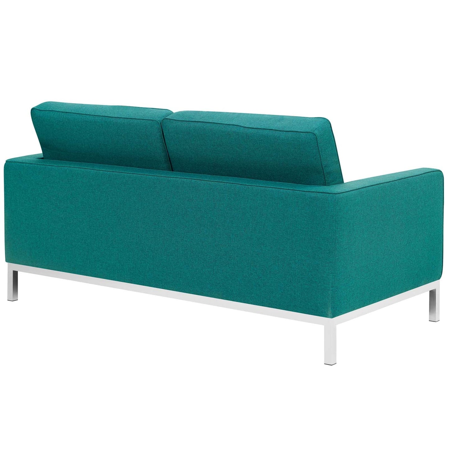 Loft Upholstered Fabric Loveseat Teal EEI-2051-TEA