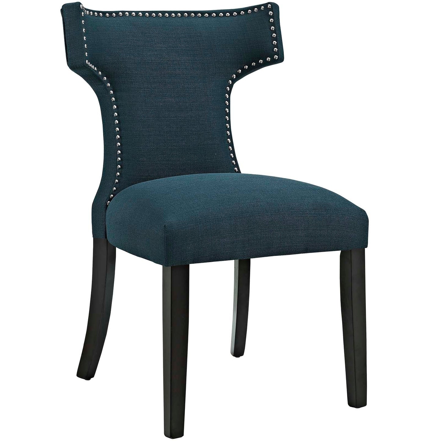 Curve Fabric Dining Chair Azure EEI-2221-AZU