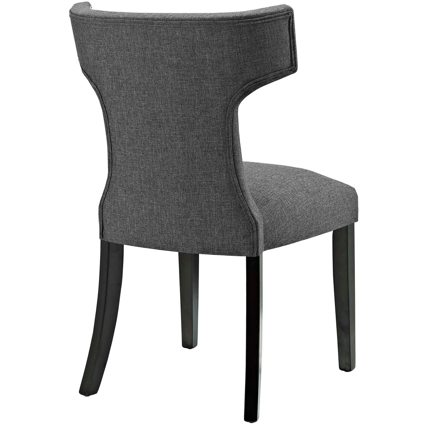 Curve Fabric Dining Chair Gray EEI-2221-GRY