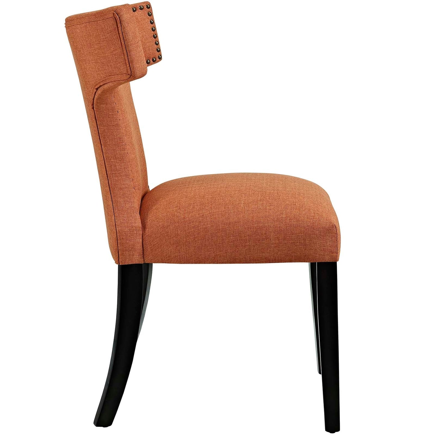 Curve Fabric Dining Chair Orange EEI-2221-ORA