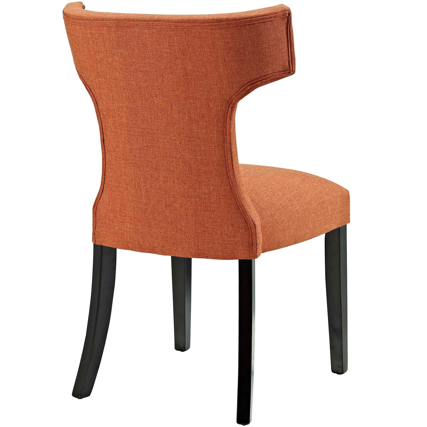 Curve Fabric Dining Chair Orange EEI-2221-ORA