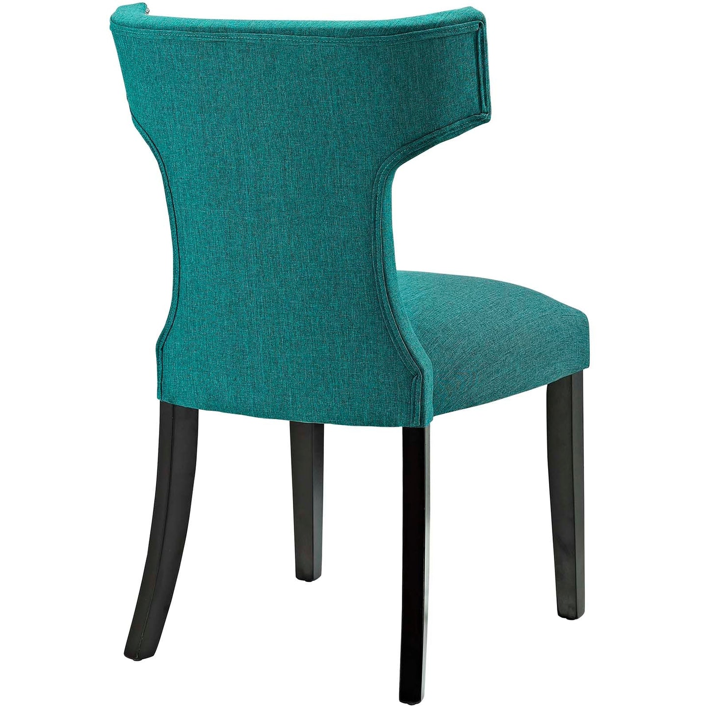 Curve Fabric Dining Chair Teal EEI-2221-TEA