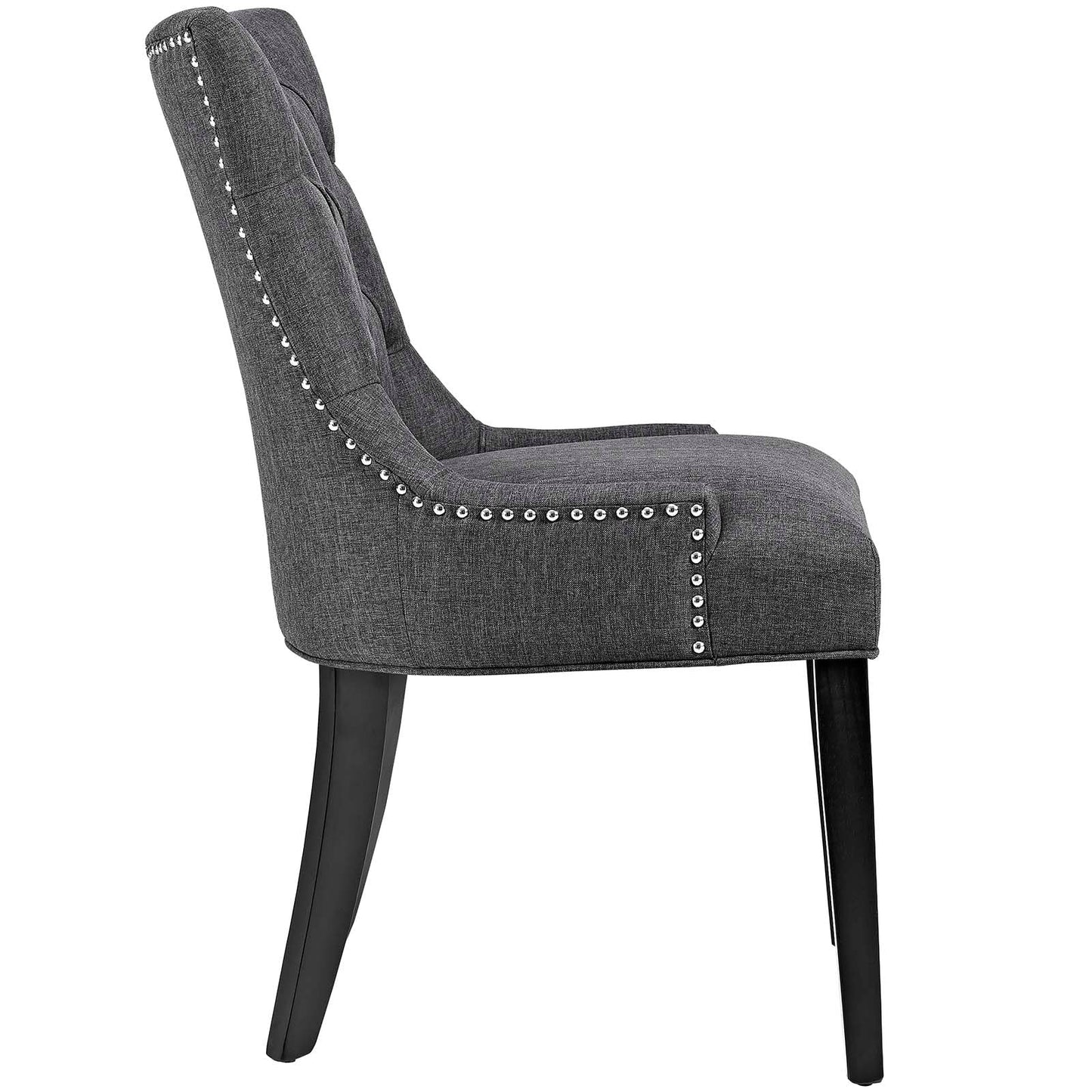 Regent Tufted Fabric Dining Chair Gray EEI-2223-GRY