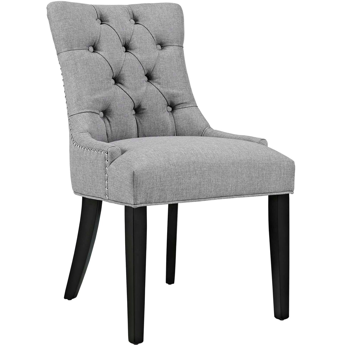 Regent Tufted Fabric Dining Chair Light Gray EEI-2223-LGR