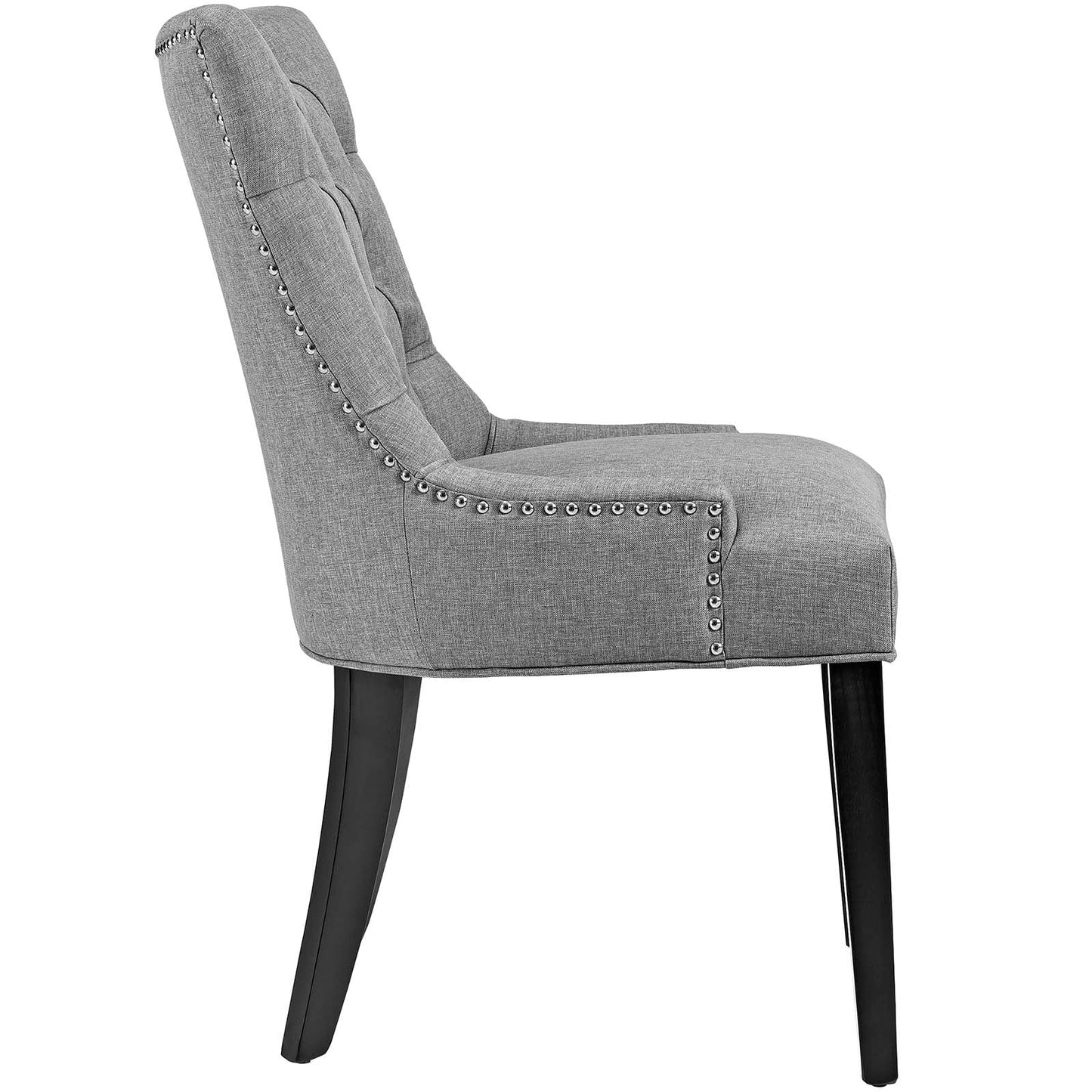 Regent Tufted Fabric Dining Chair Light Gray EEI-2223-LGR