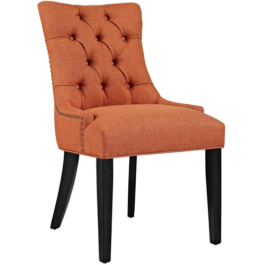 Regent Tufted Fabric Dining Chair Orange EEI-2223-ORA